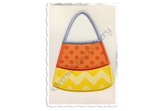 Applique Candy Corn Embroidery Design