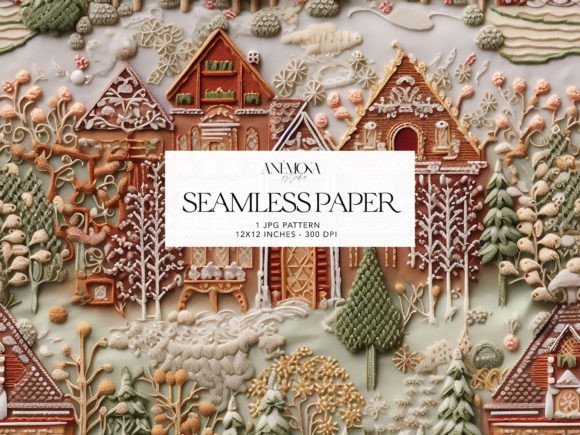 Christmas Village Embroidery