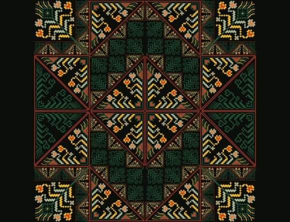 Embroidery Floral Patchwork Pattern for Handmade Gifts