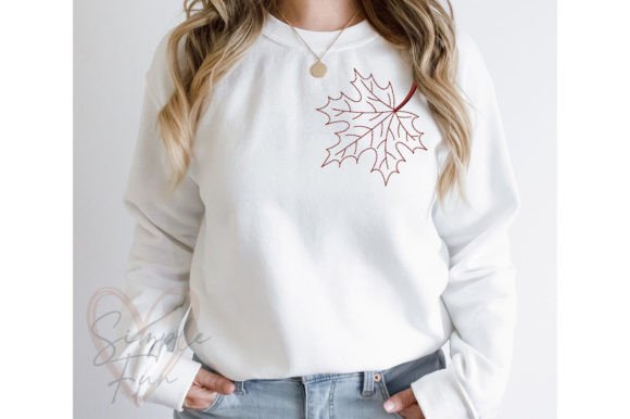 Fall Leaf Machine Embroidery Design