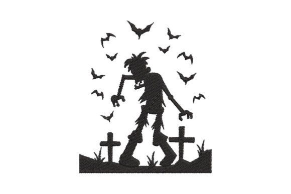 Halloween Silhouette Embroidery