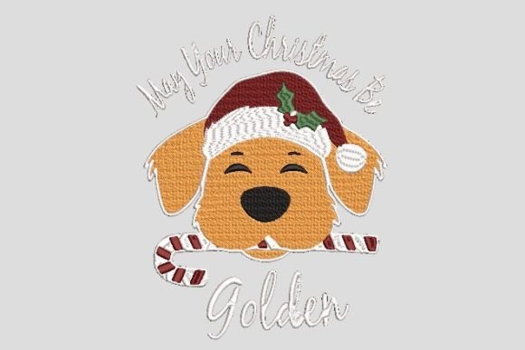 May Your Christmas Be Golden Embroidery Design Review