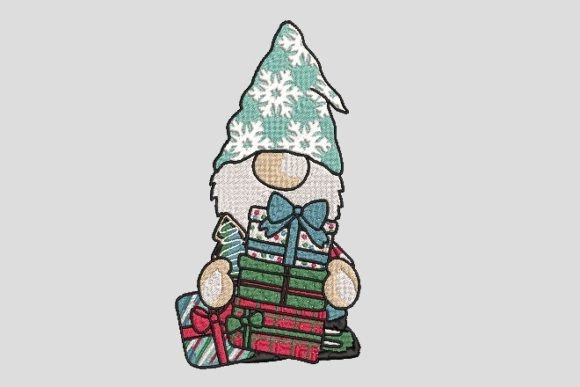 Reviewing Merry Christmas Cute Gnome Embroidery
