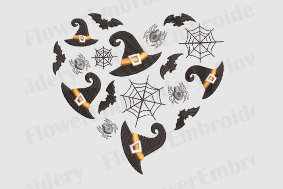 Witch Halloween Machine Embroidery